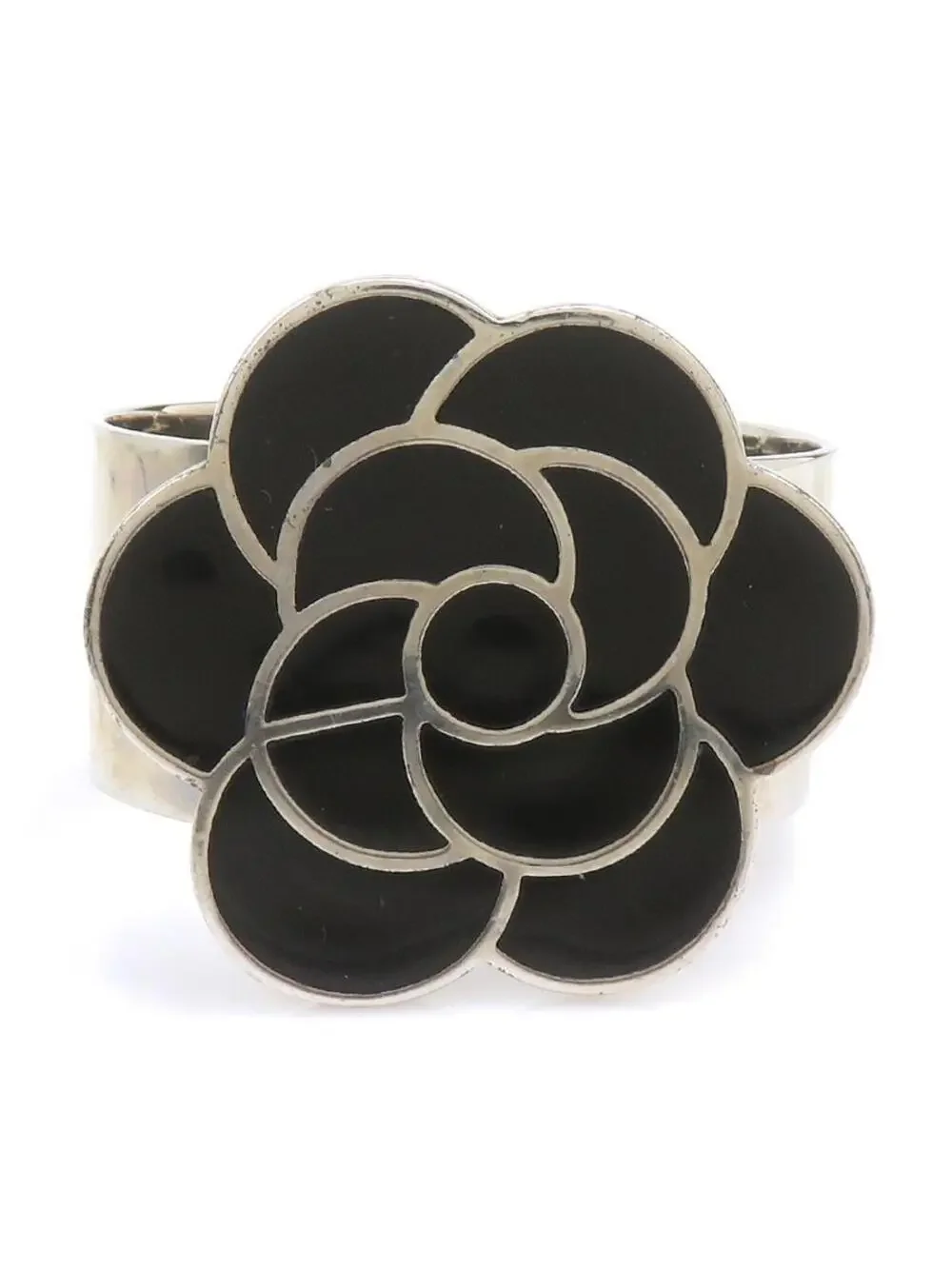 Auth Chanel Camellia Flower Bangle #303050C39B